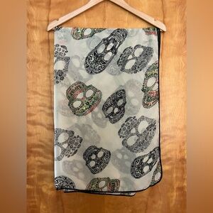Edgy Skull Design Scarf